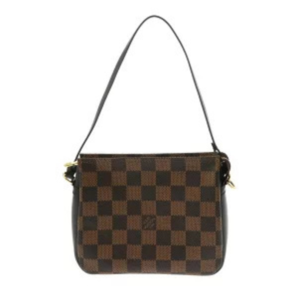 Louis Vuitton Damier Trousse Makeup Brown Canvas Accessory Pouch